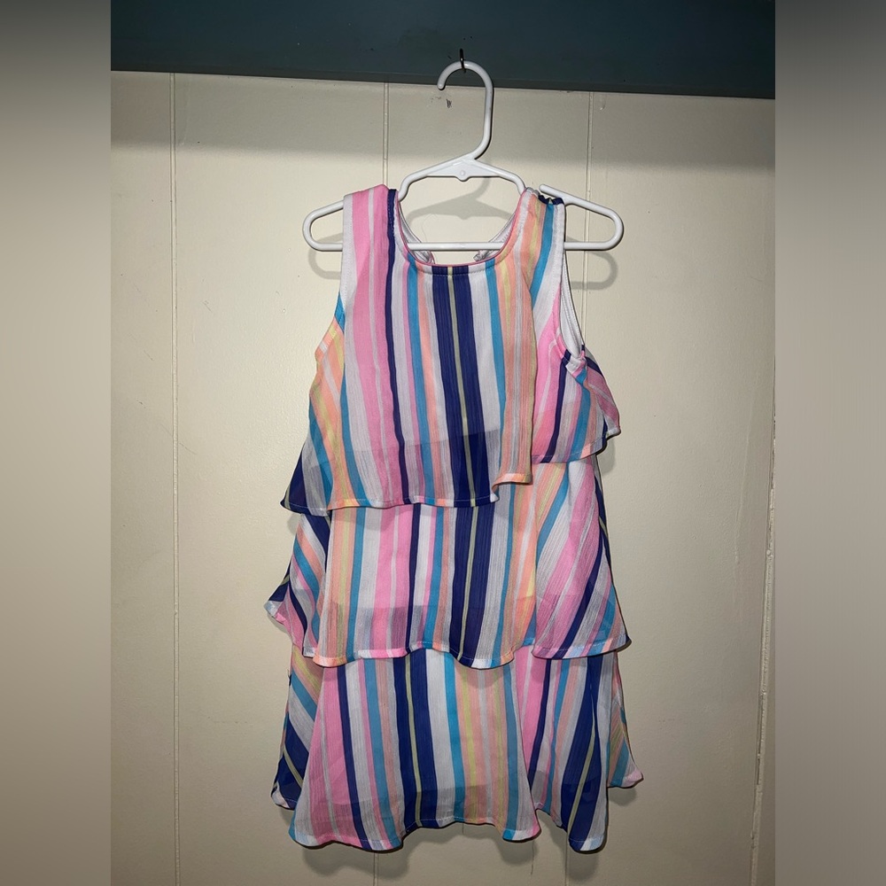 ✨ 3 / $13 Wonder Nation Multicolor Striped Kids Dress